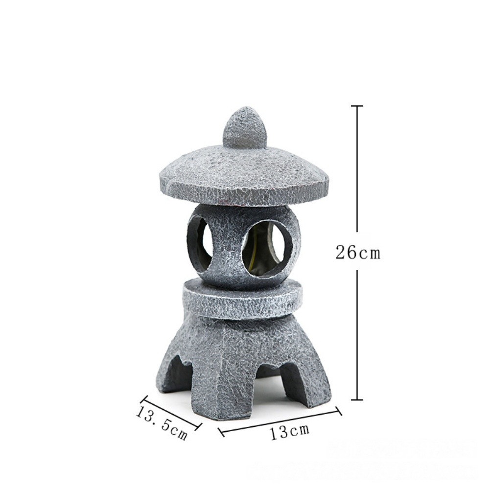 Solar Powered Pagoda Lantern with LED Light for Garden Patio Outdoor Decoration - Picture 24 of 26