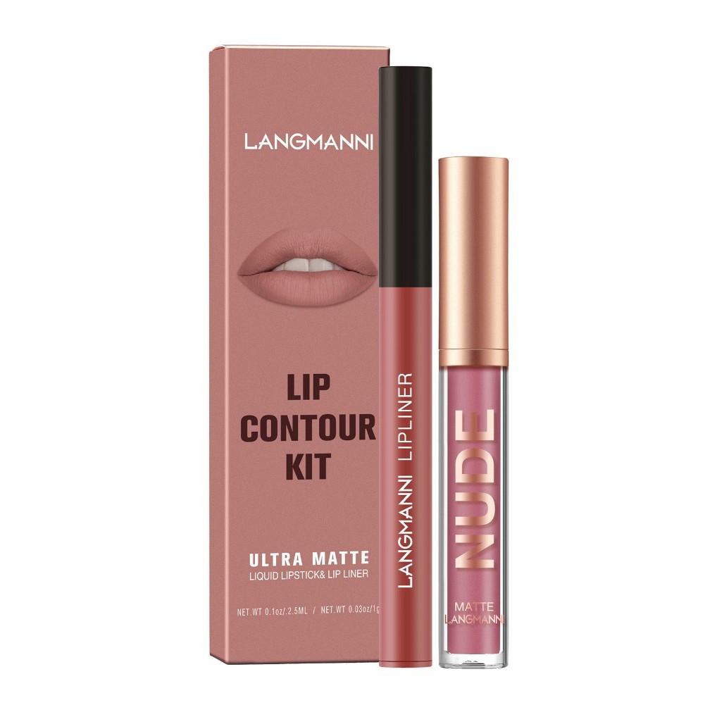 Langmanni LongLasting Matte Lipgloss and Liner Duo SmudgeProof Formula - Bild 28 von 40