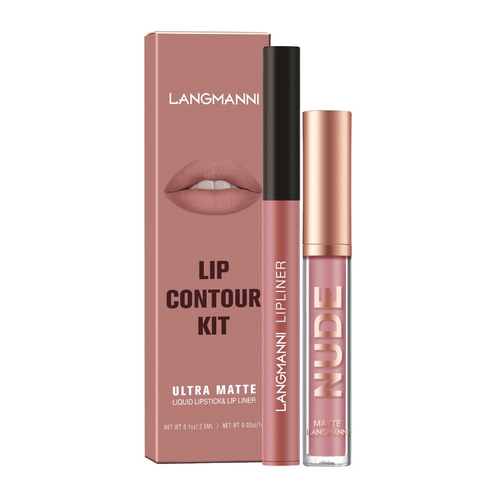 Langmanni LongLasting Matte Lipgloss and Liner Duo SmudgeProof Formula - Bild 24 von 40