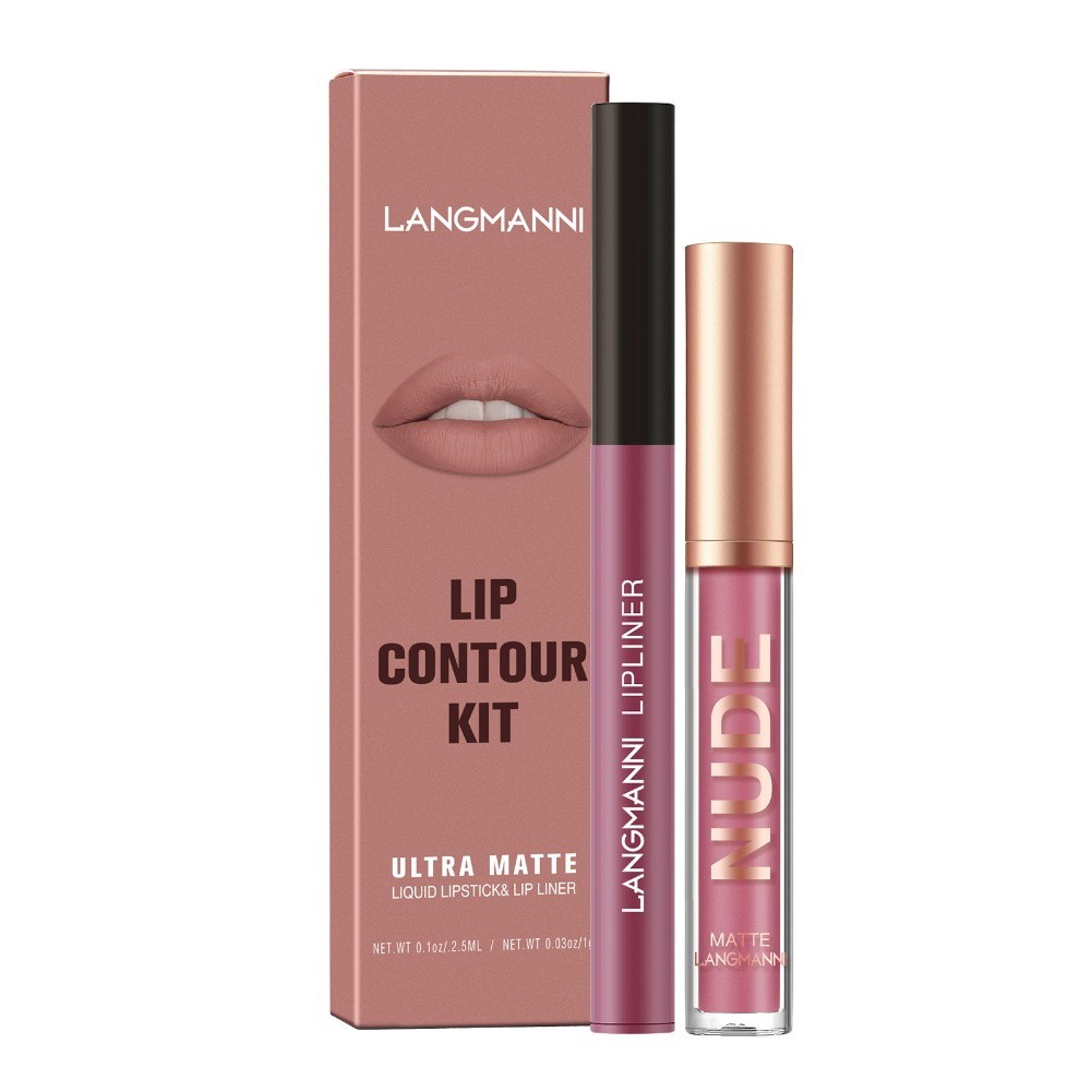 Langmanni LongLasting Matte Lipgloss and Liner Duo SmudgeProof Formula - Bild 26 von 40