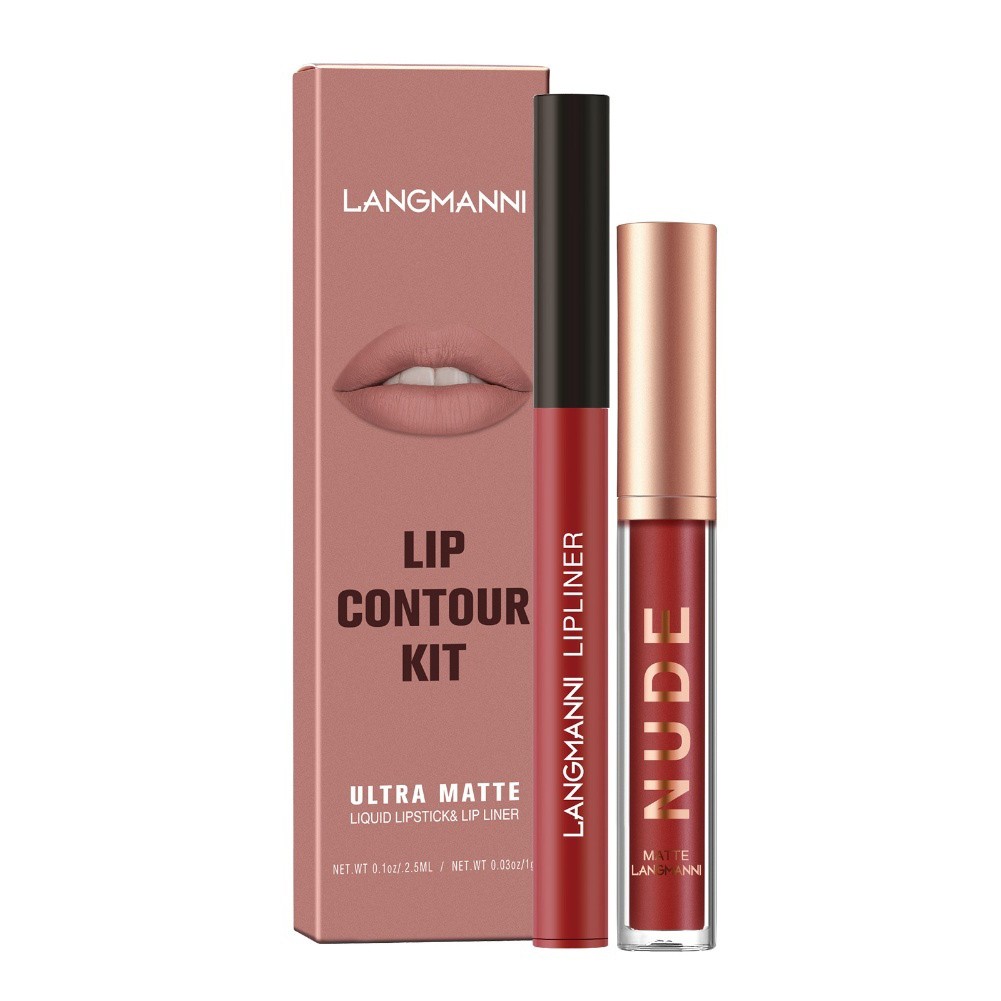 Langmanni LongLasting Matte Lipgloss and Liner Duo SmudgeProof Formula - Bild 22 von 40