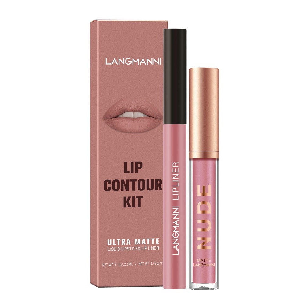 Langmanni LongLasting Matte Lipgloss and Liner Duo SmudgeProof Formula - Bild 18 von 40