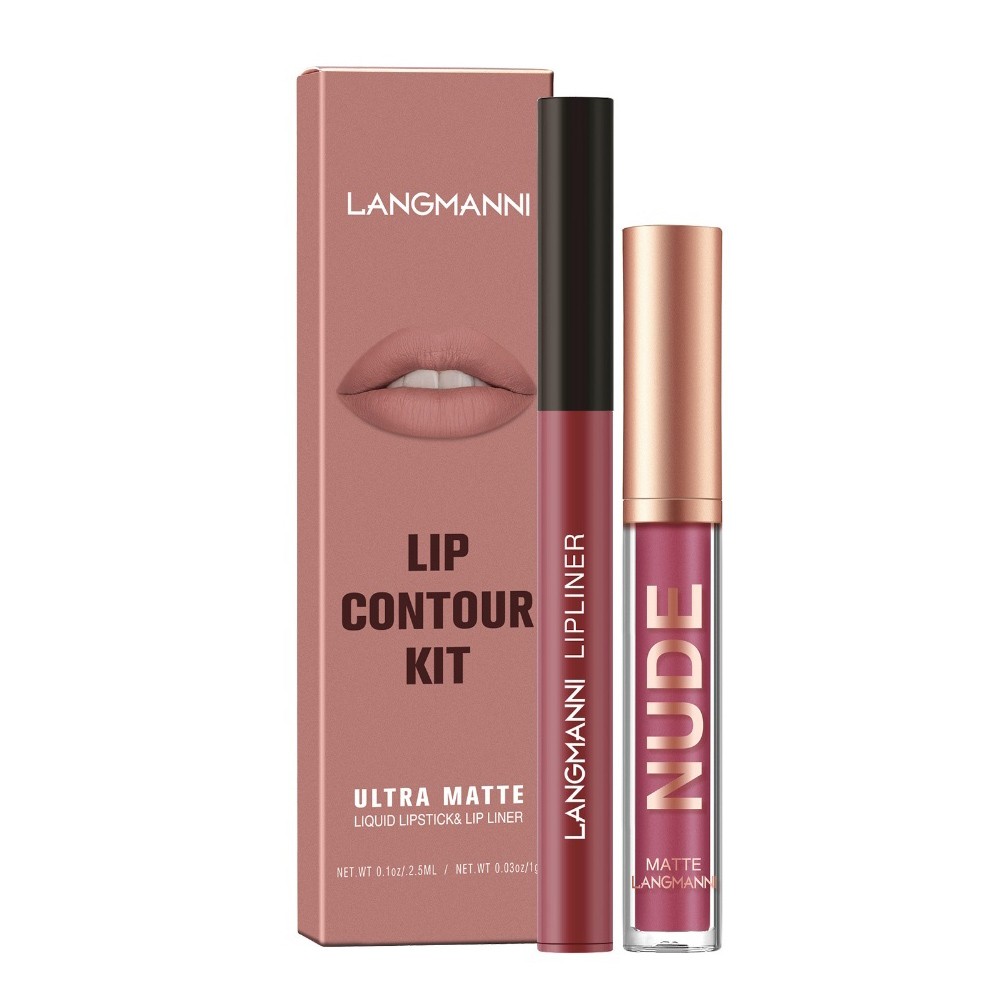 Langmanni LongLasting Matte Lipgloss and Liner Duo SmudgeProof Formula - Bild 30 von 40