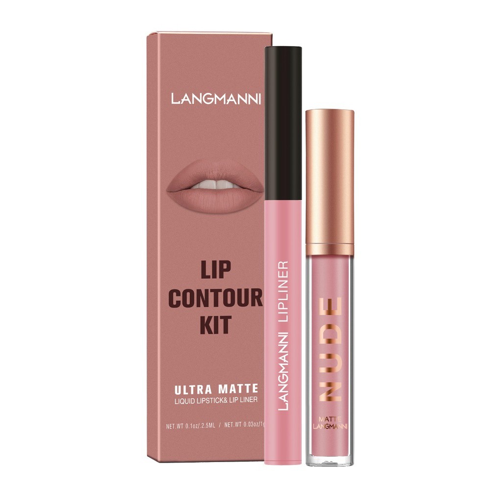 Langmanni LongLasting Matte Lipgloss and Liner Duo SmudgeProof Formula - Bild 36 von 40