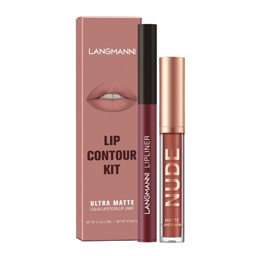 Langmanni LongLasting Matte Lipgloss and Liner Duo SmudgeProof Formula - Bild 32 von 40