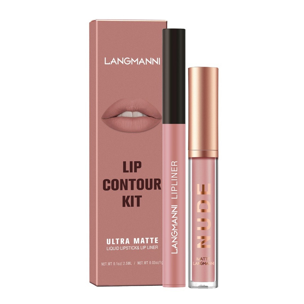 Langmanni LongLasting Matte Lipgloss and Liner Duo SmudgeProof Formula - Bild 38 von 40
