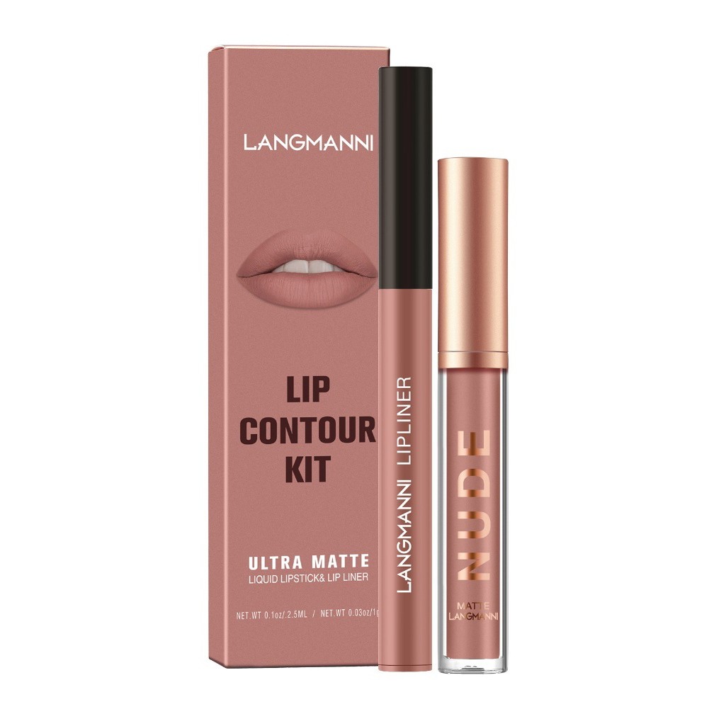 Langmanni LongLasting Matte Lipgloss and Liner Duo SmudgeProof Formula - Bild 20 von 40