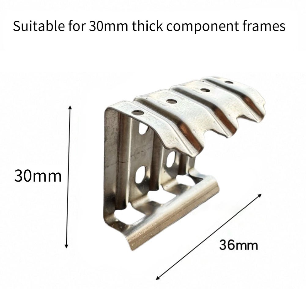 304 Stainless Steel Water Guide Clips for Solar Panels 50pcs Easy to Attach