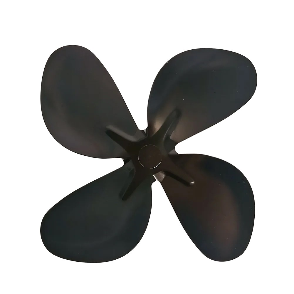 Fireplace Fan Blade 18cm Aluminum Alloy for Enhanced Warmth Distribution