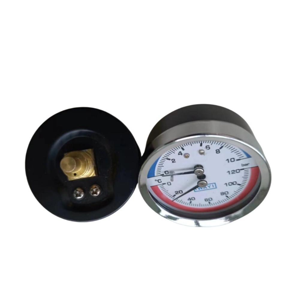 Temperature and Pressure Gauge for Floor Heating Boilers 0 120 Celsius Range - Picture 11 of 24