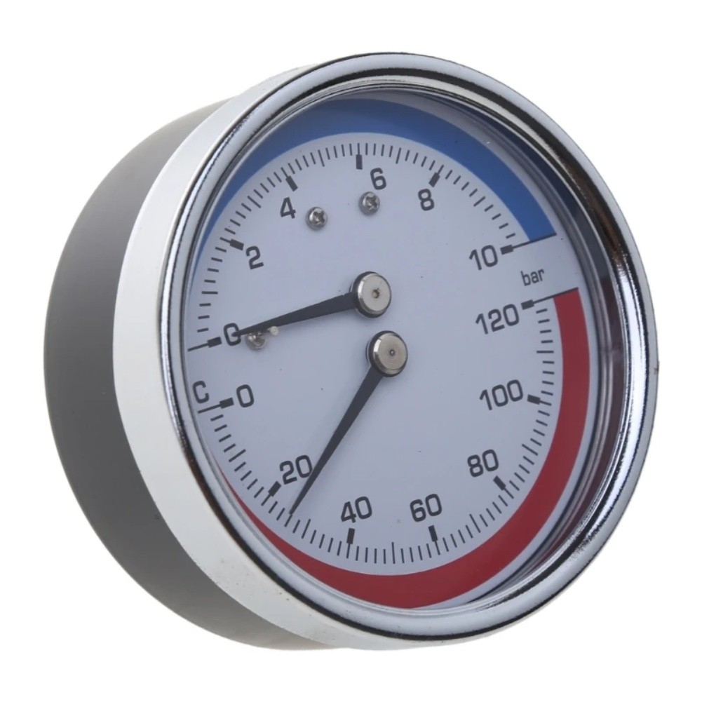 Temperature and Pressure Gauge for Floor Heating Boilers 0 120 Celsius Range - Picture 15 of 24