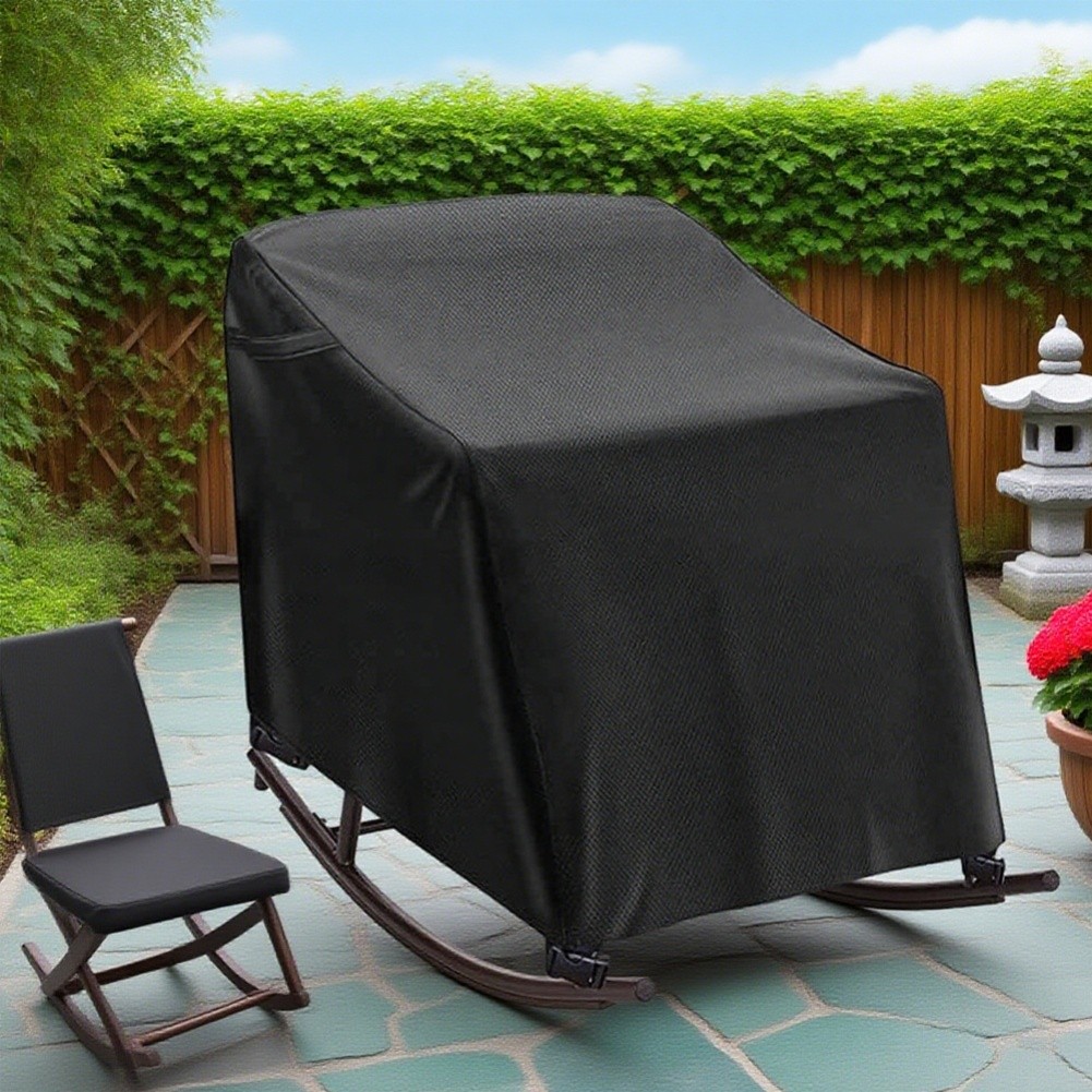 Housse de fauteuil à bascule extérieur imperméable 420D tissu Oxford 70 par 9 - Picture 18 of 23