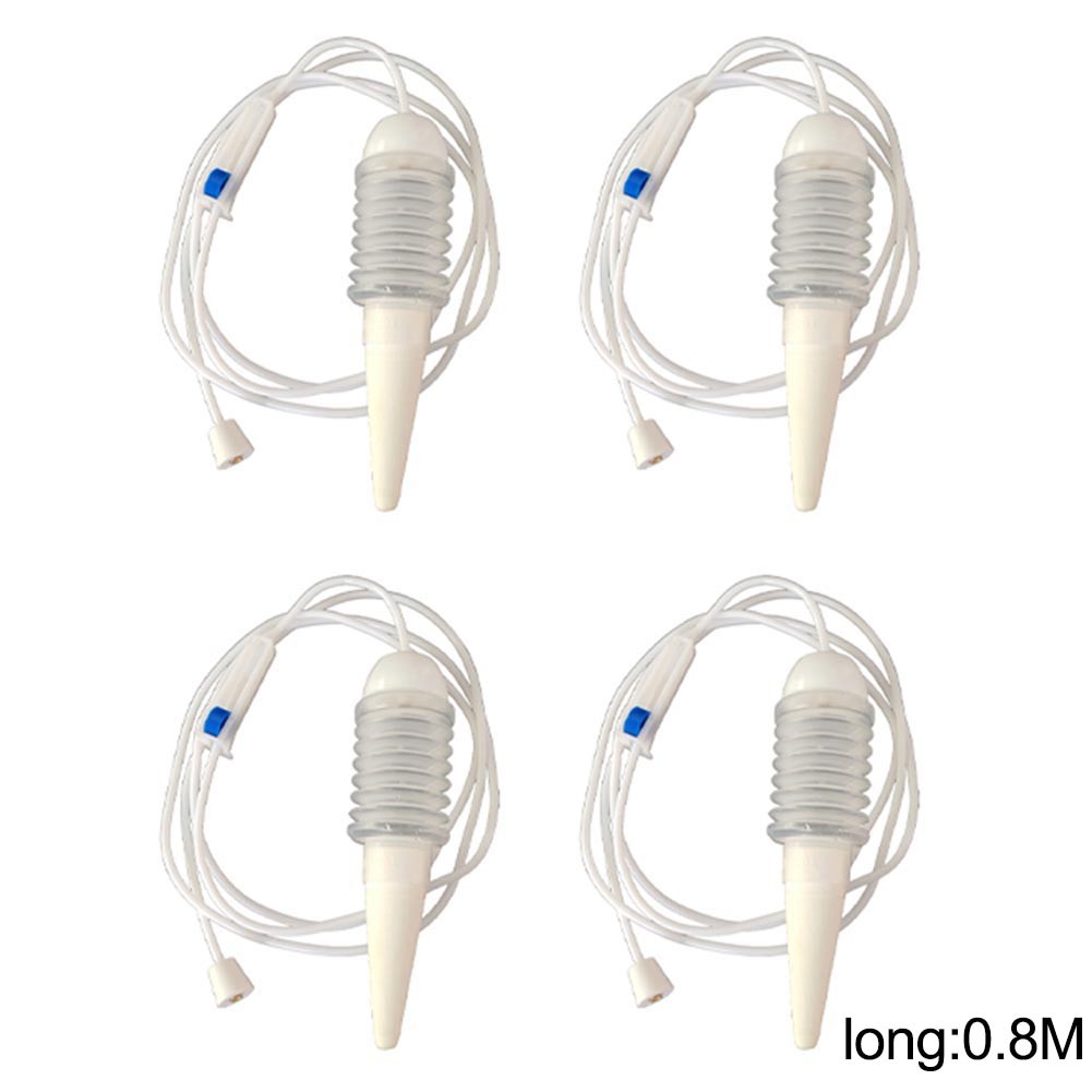 4pcs 10pcs Automatic Watering Tool for Potted Plants White with Adjustable Flow