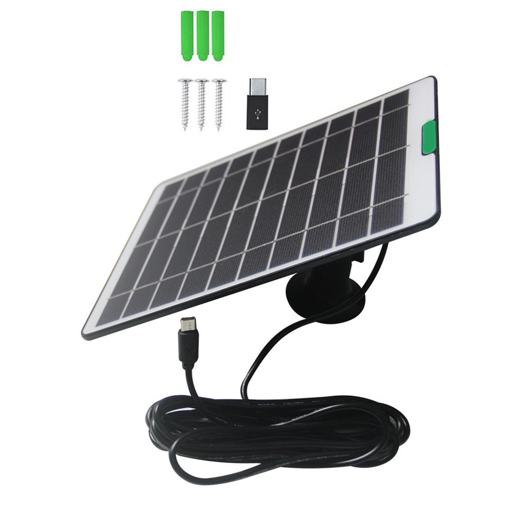 5 Watt Solar Charging Panel for Anker For Eufy For Ring and For Blink Security