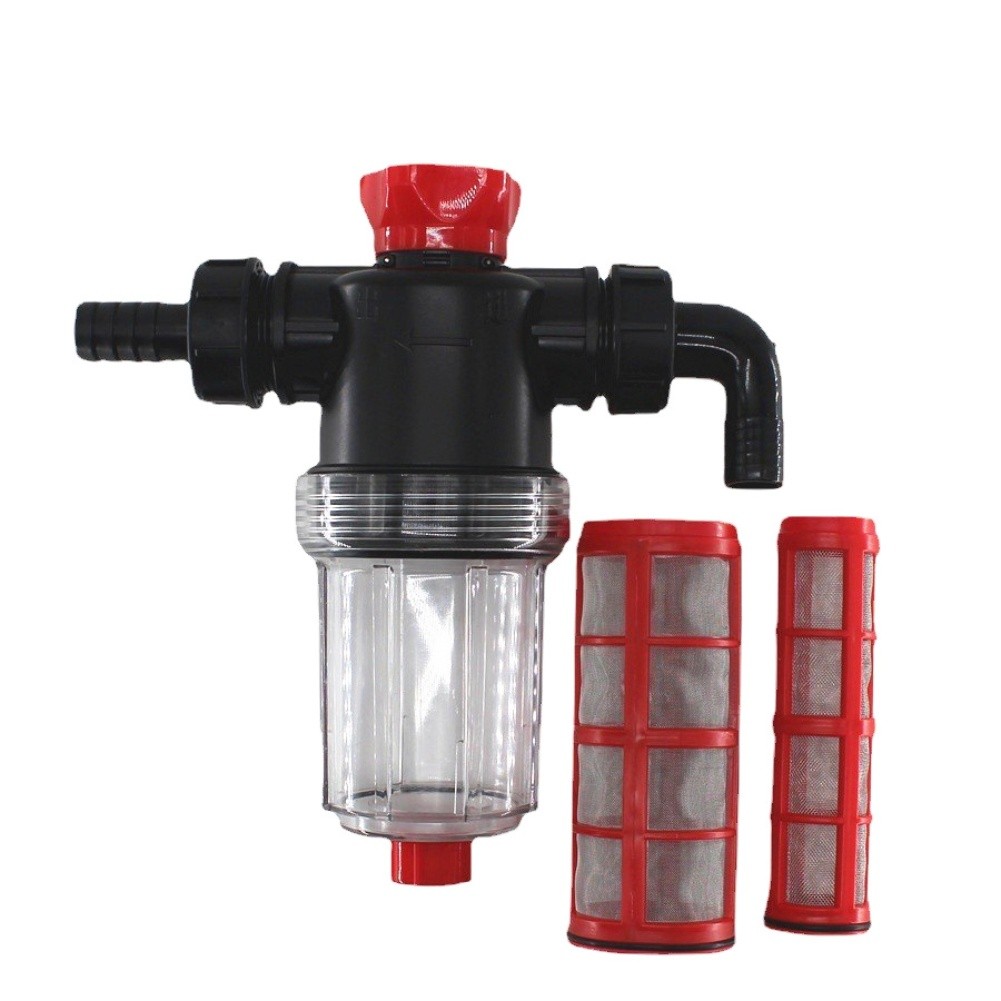 Irrigation Water Pump Filter Inline Strainer with Double Layer Fine Mesh Design