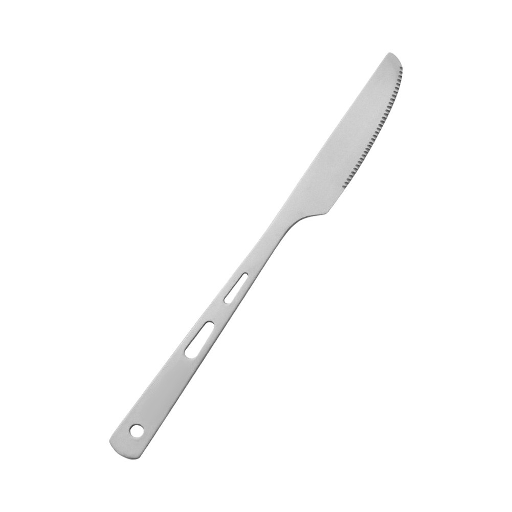 Lightweight Titanium Camping Cutlery Set Fork Spoon Three Piece Rust Resistant