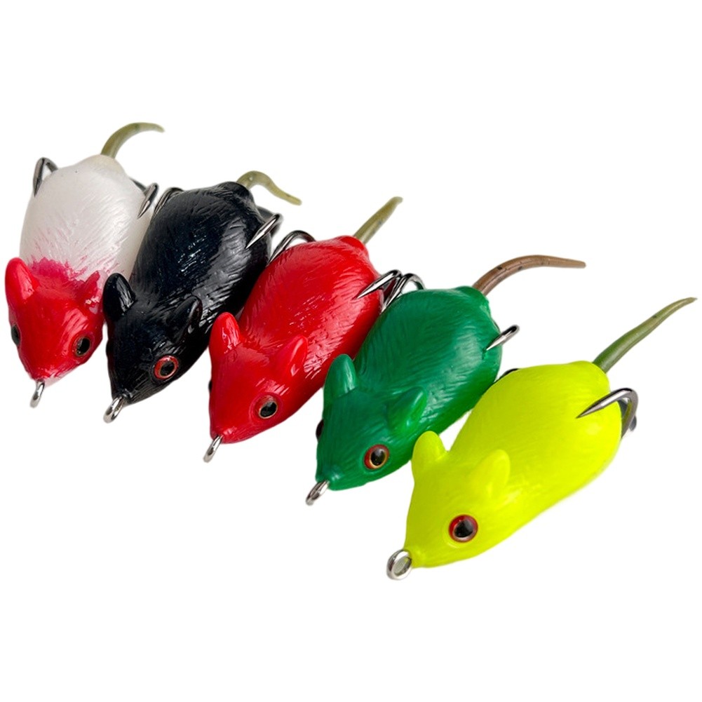 Soft Silicone Topwater Frog Swimbaits 5pcs Set Bass Fishing Lures 6 5cm 5 2cm