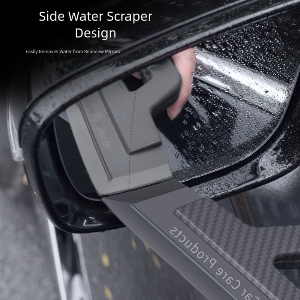 Soft Silicone Car Squeegee for Window Water Removal NonScratch Auto Glass Tool