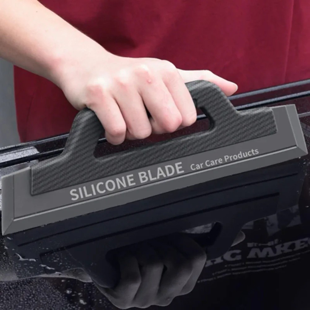 Soft Silicone Car Squeegee for Window Water Removal NonScratch Auto Glass Tool