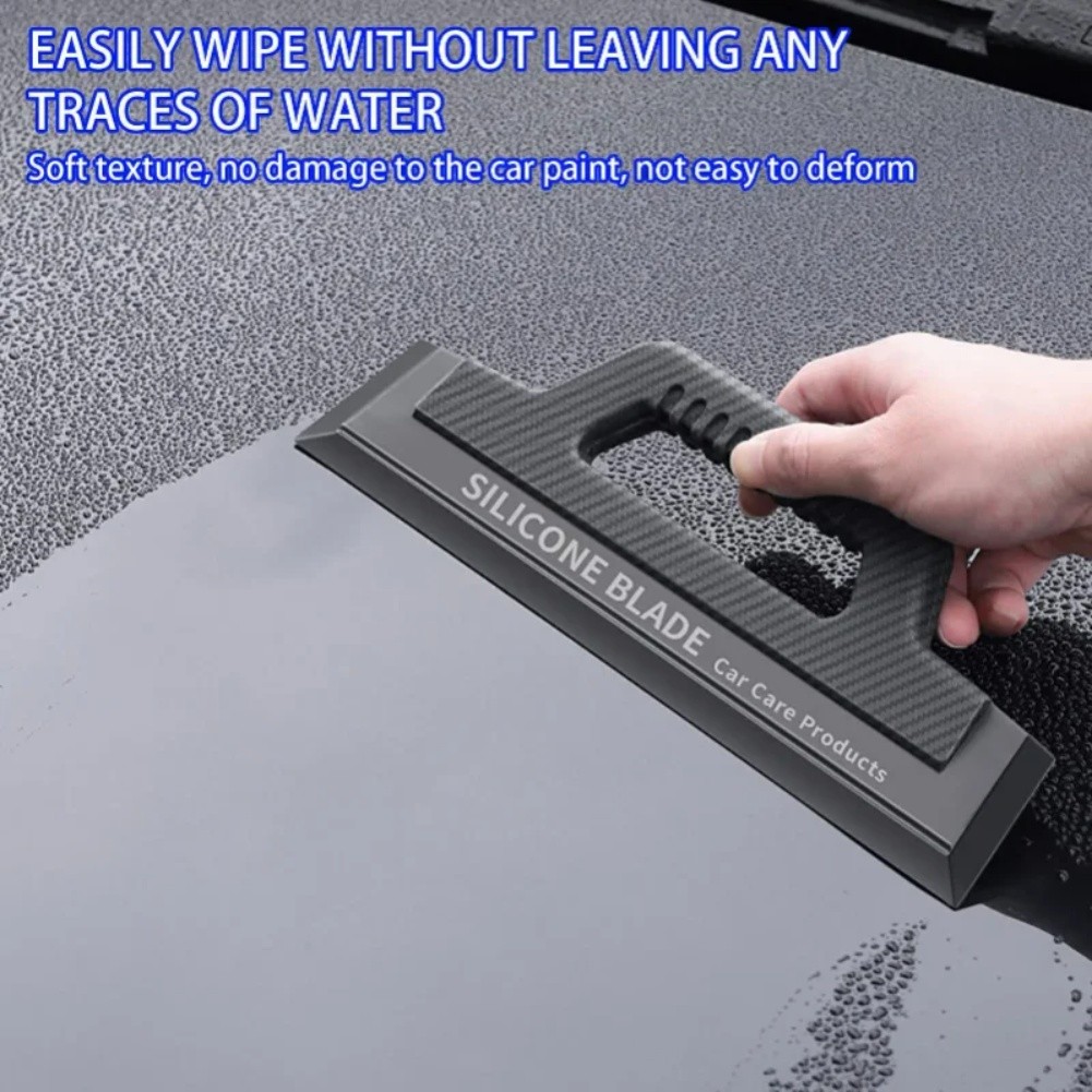 Soft Silicone Car Squeegee for Window Water Removal NonScratch Auto Glass Tool