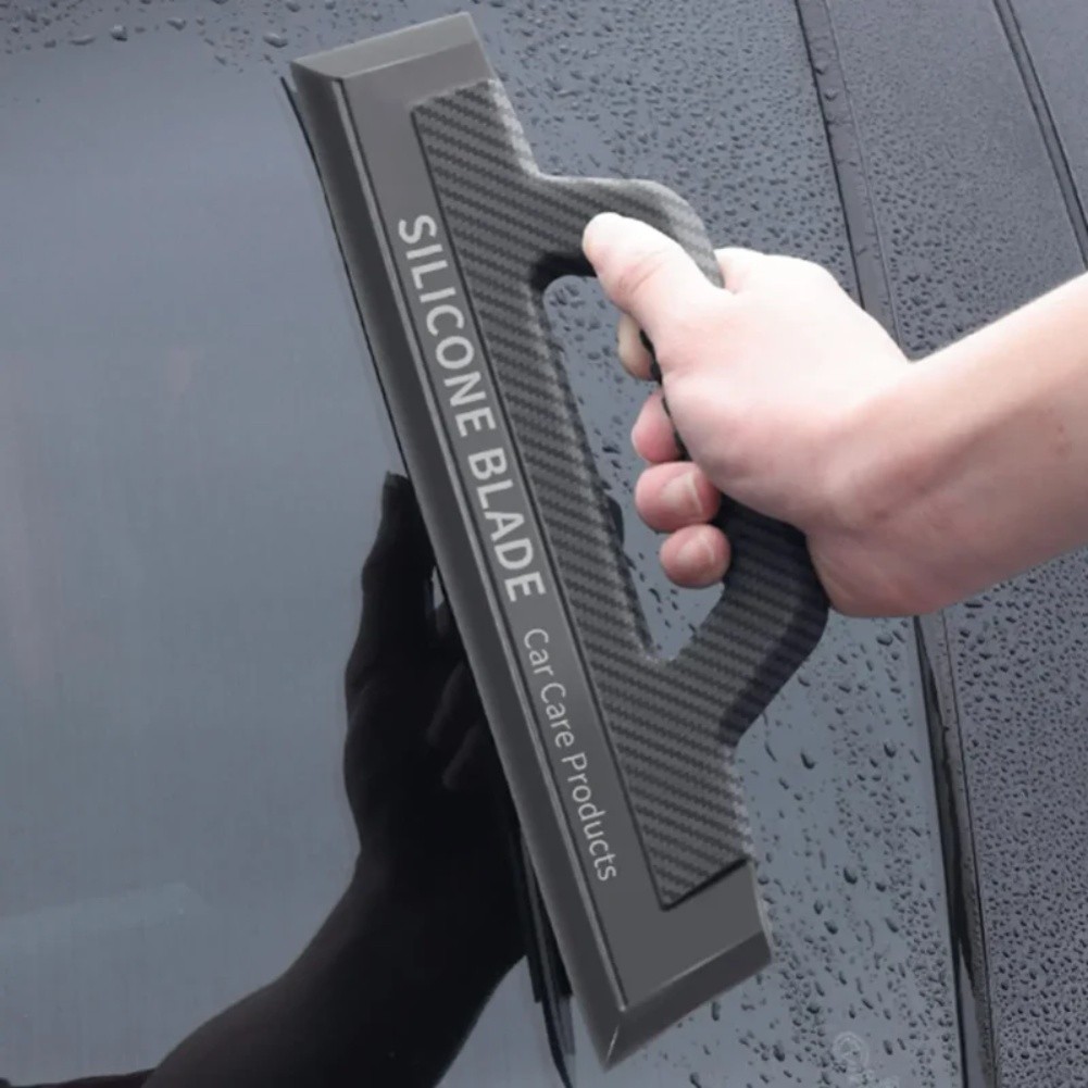 Soft Silicone Car Squeegee for Window Water Removal NonScratch Auto Glass Tool