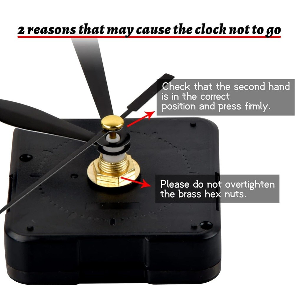 Silent Silent Clock Movement Kit with Multiple Hands Sets for Custom Clocks