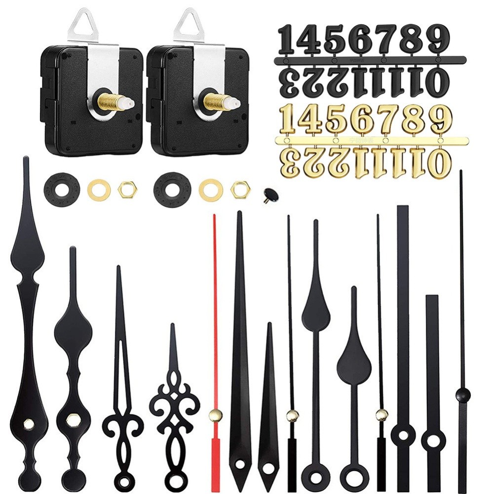 Silent Silent Clock Movement Kit with Multiple Hands Sets for Custom Clocks