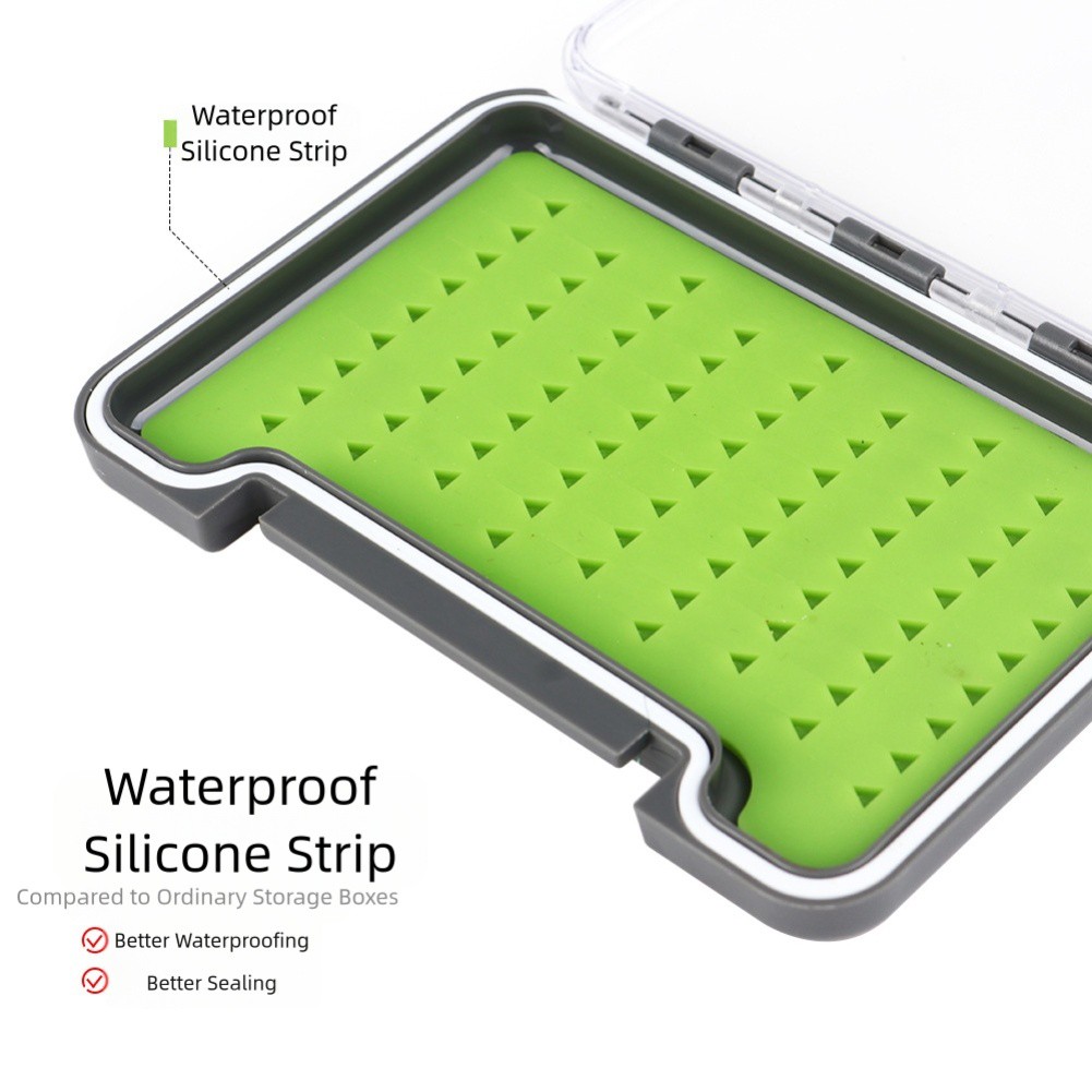 Compact Fishing Container Fly Tackle Storage Slim Design Fly Box Fishing Trips - Picture 14 of 26