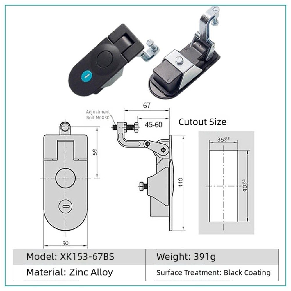 Lever Locks for Doors Push Button Bounce Locks Mortise Locks with Two Keys