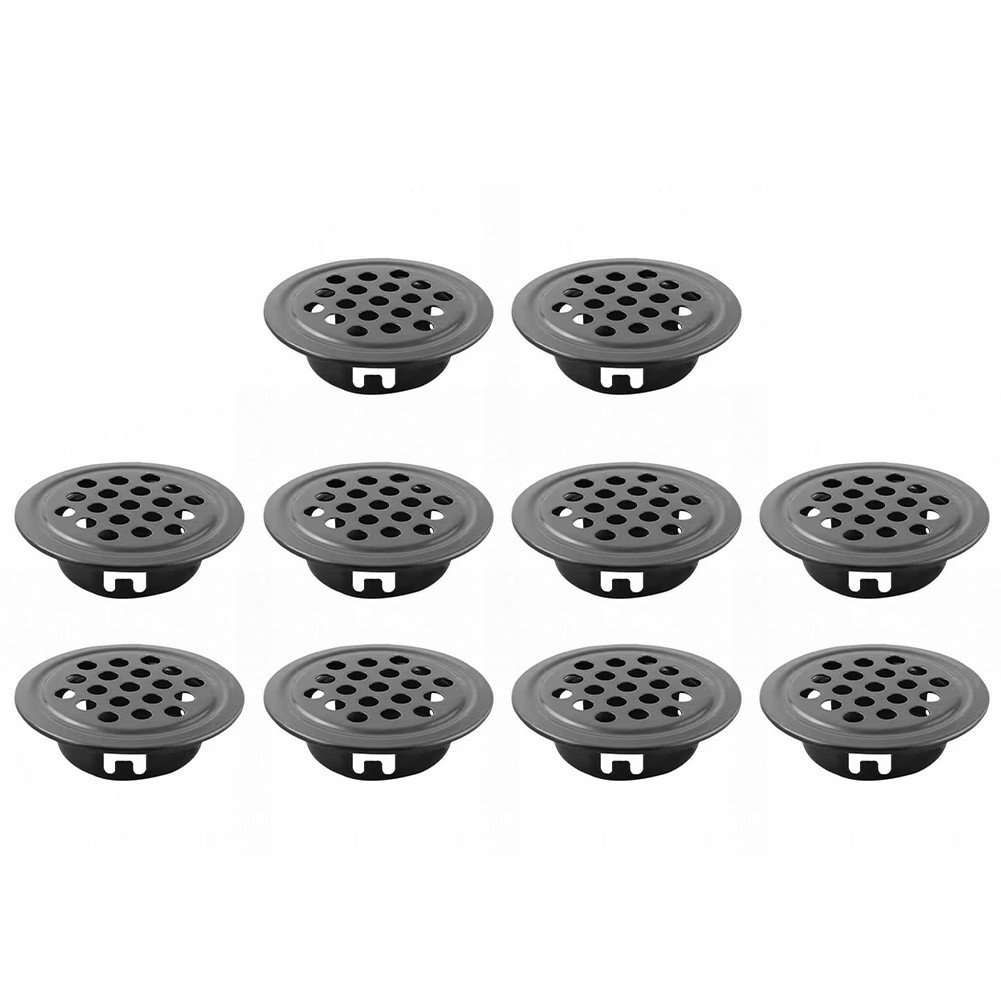 10pcs Stainless Steel Vent Covers for Cabinets Easy Installation Design