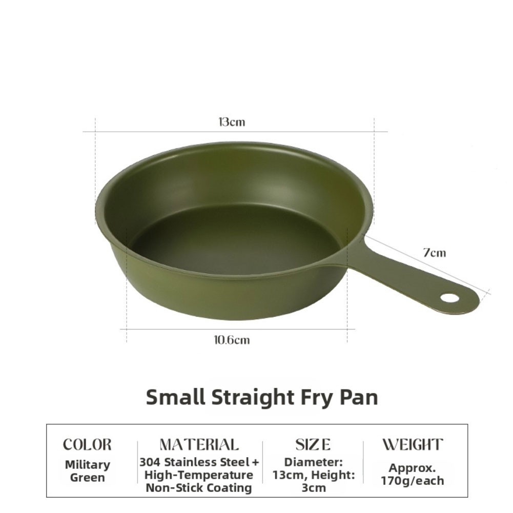 Outdoor Mini Frying Pan 304 Stainless Steel Camping Cookware for Easy Transport - Picture 16 of 16