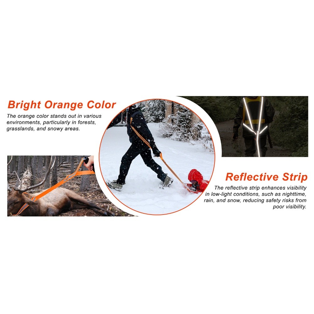 Hunting Deer Drag Harness with 400 Pound Capacity and Comfortable Pads - Picture 29 of 34