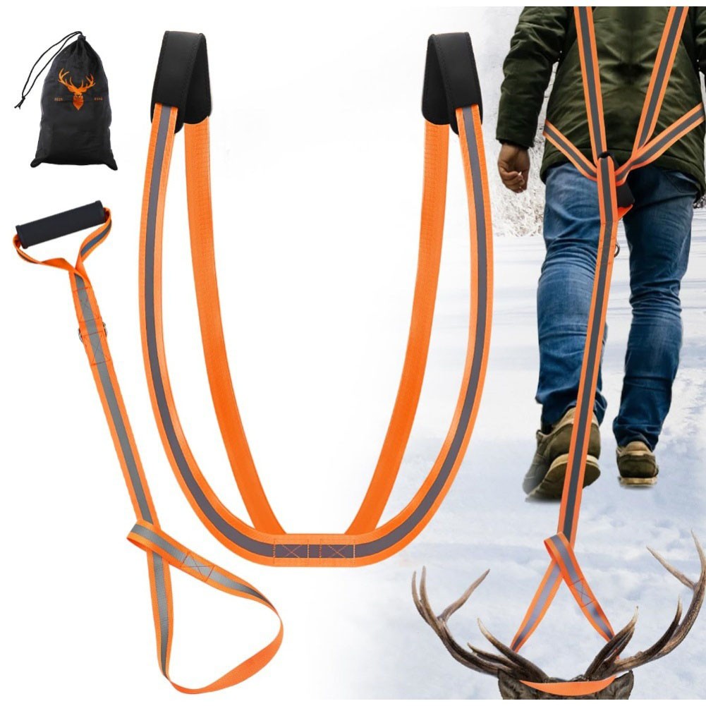 Hunting Deer Drag Harness with 400 Pound Capacity and Comfortable Pads - Picture 26 of 34