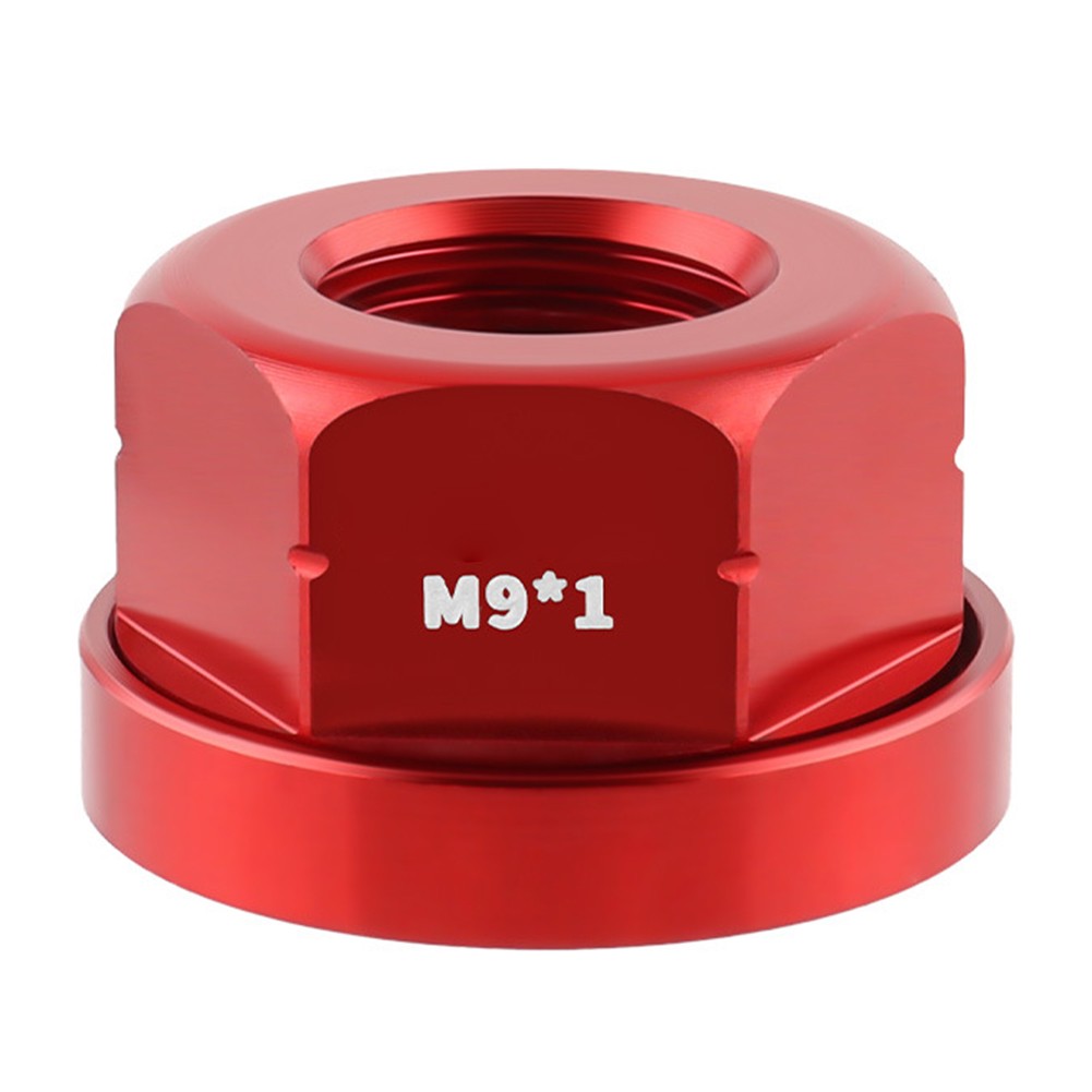 Bike Hub Nuts Aluminum Alloy M9x1 0 2PCS for Fixed Gear and For Folding Bikes
