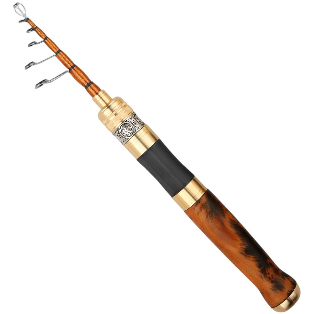 Fishing Rod Carbon Fiber With Solid Wood Handle And Titanium Tip 1 5 1 68 1 8M