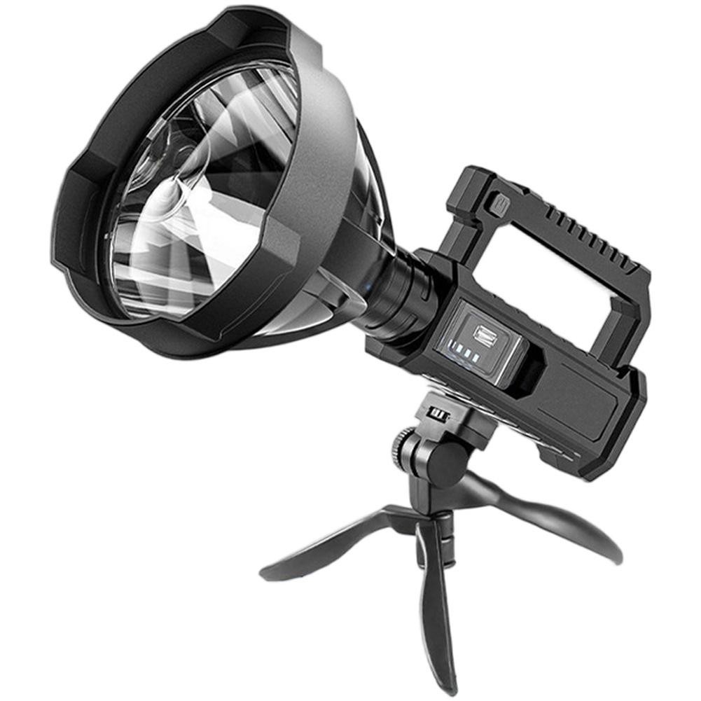200000 Lumens LED Flashlight with Waterproof Triangular Stand for Camping