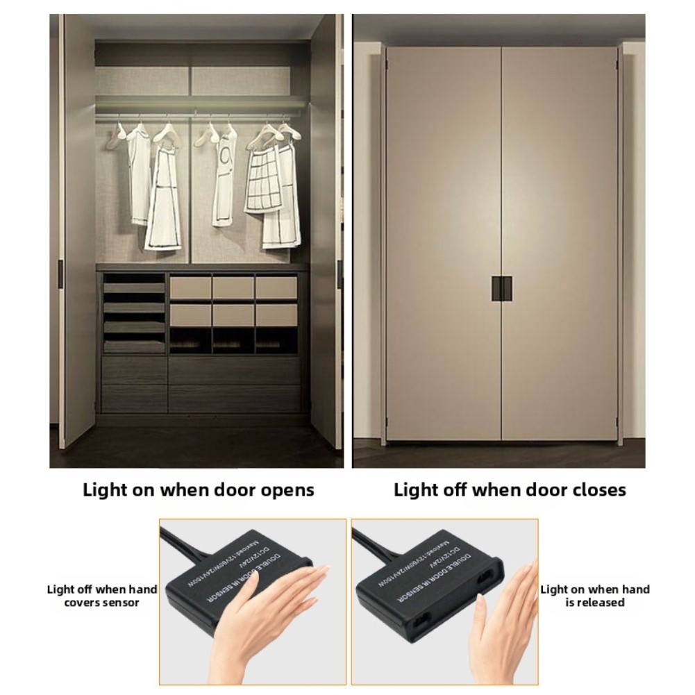 Ultra-Thin LED Strip With Dual Door Sensor: Smart Lighting & Energy Saving! - Picture 19 of 26