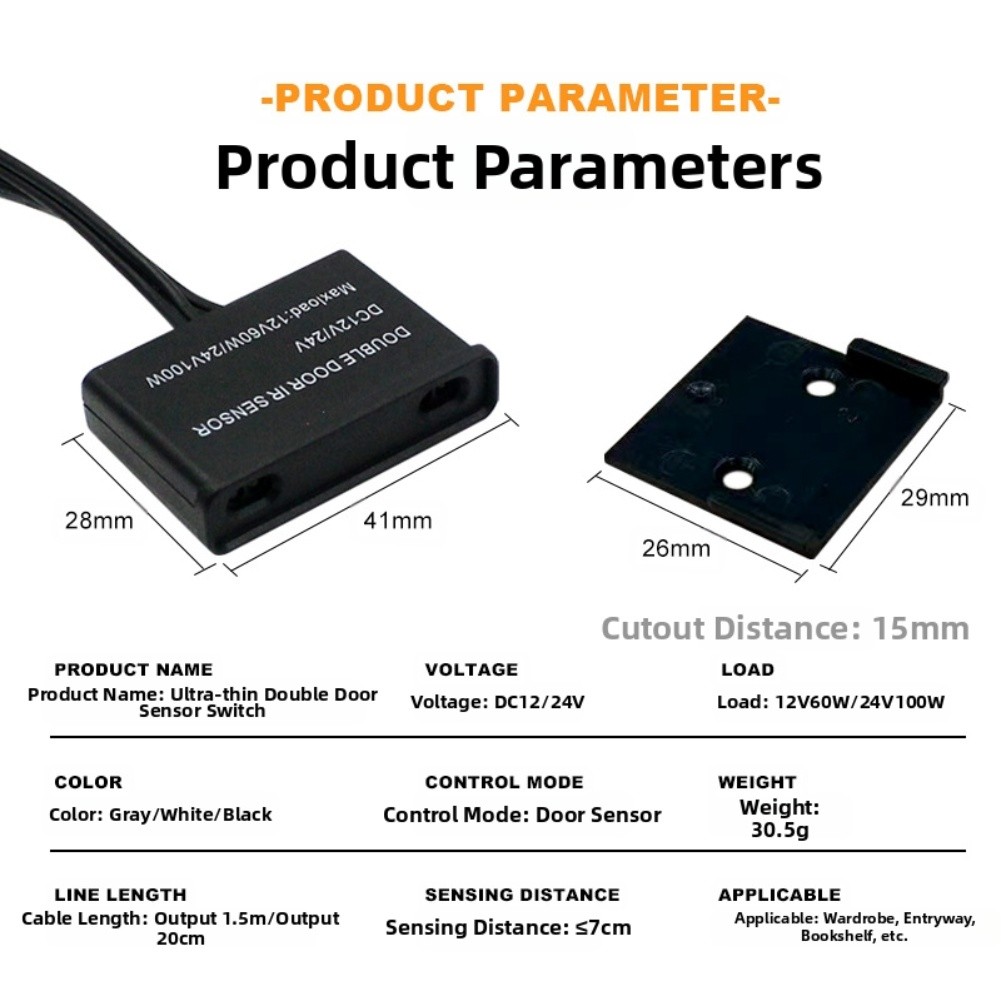 Ultra-Thin LED Strip With Dual Door Sensor: Smart Lighting & Energy Saving! - Picture 20 of 26