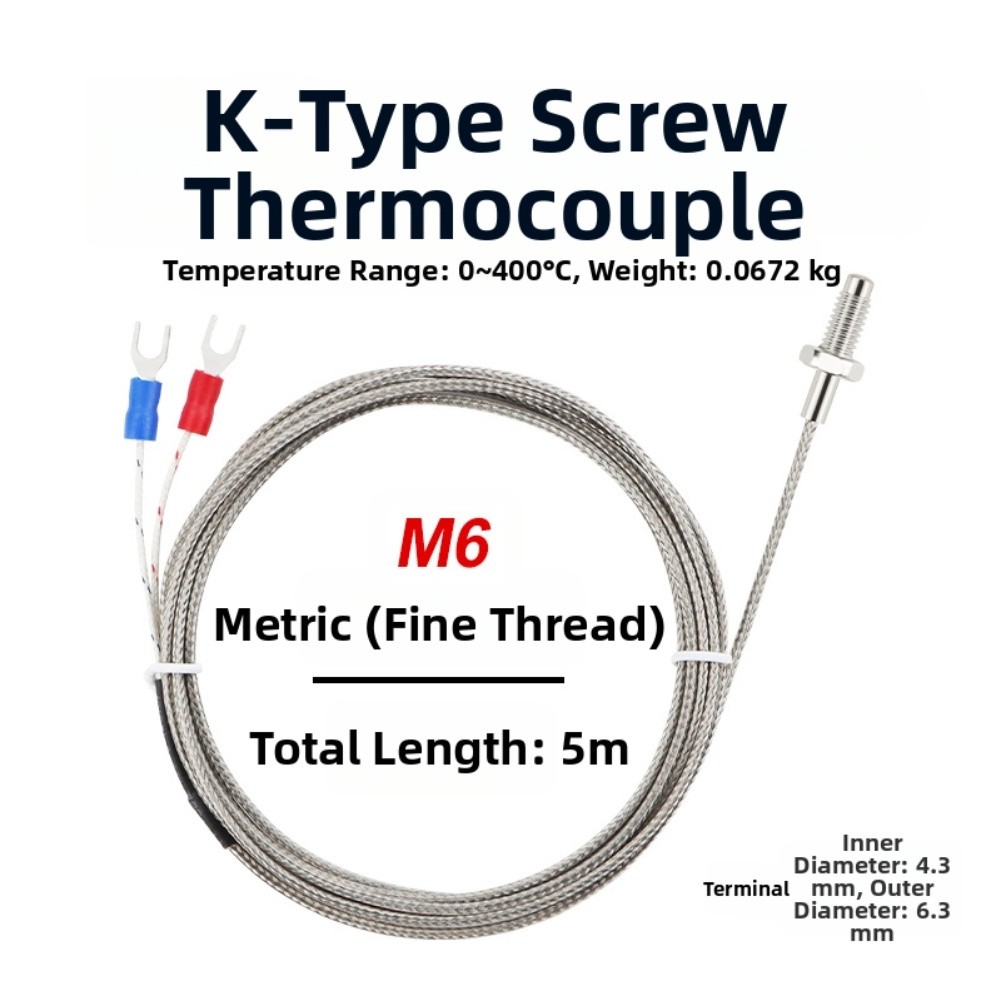 Sensore Temperatura Industriale KType Termocoppia con Sonda in Acciaio Inox - Foto 14 di 18