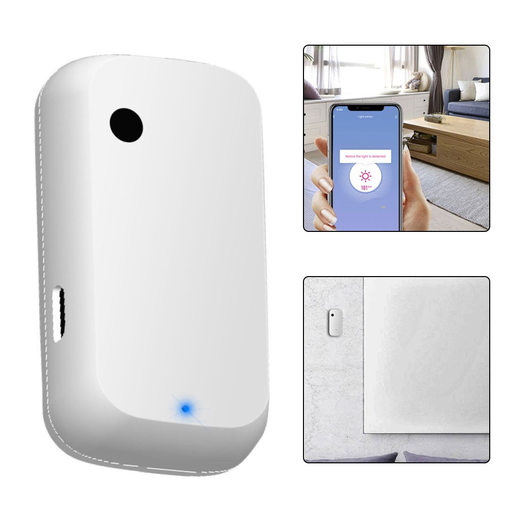 Wall Mount Light Sensor for Smart Home with For Tuya WiFi Connectivity