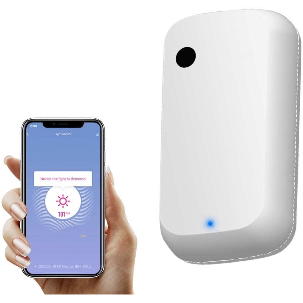 Wall Mount Light Sensor for Smart Home with For Tuya WiFi Connectivity
