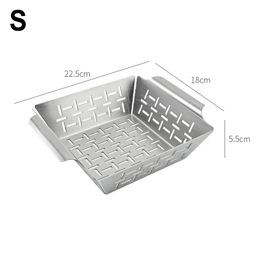 Stainless Steel Grill Basket for Weber Grills Suitable for Vegetables and Sides