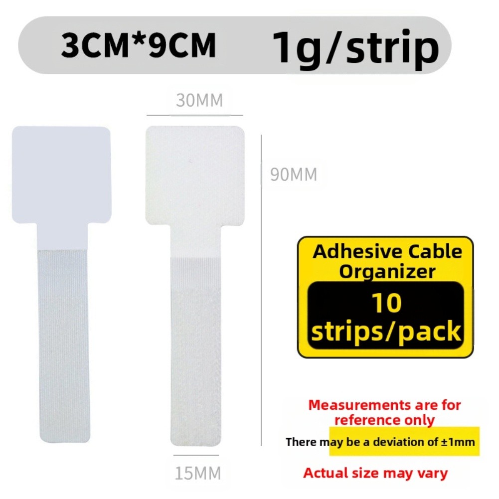 Easy Adjust Self Sticky Cable Holder Clips for Managing Thin Cables and Wires - Picture 14 of 18