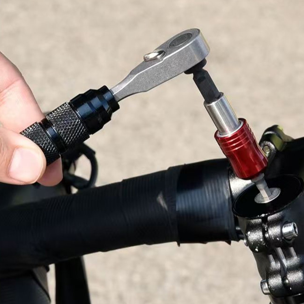 4 in 1 Mini Ratschenschlüssel mit glatter Rotation für 14 Zoll Bit Reparatur Einsatz - Bild 18 von 21
