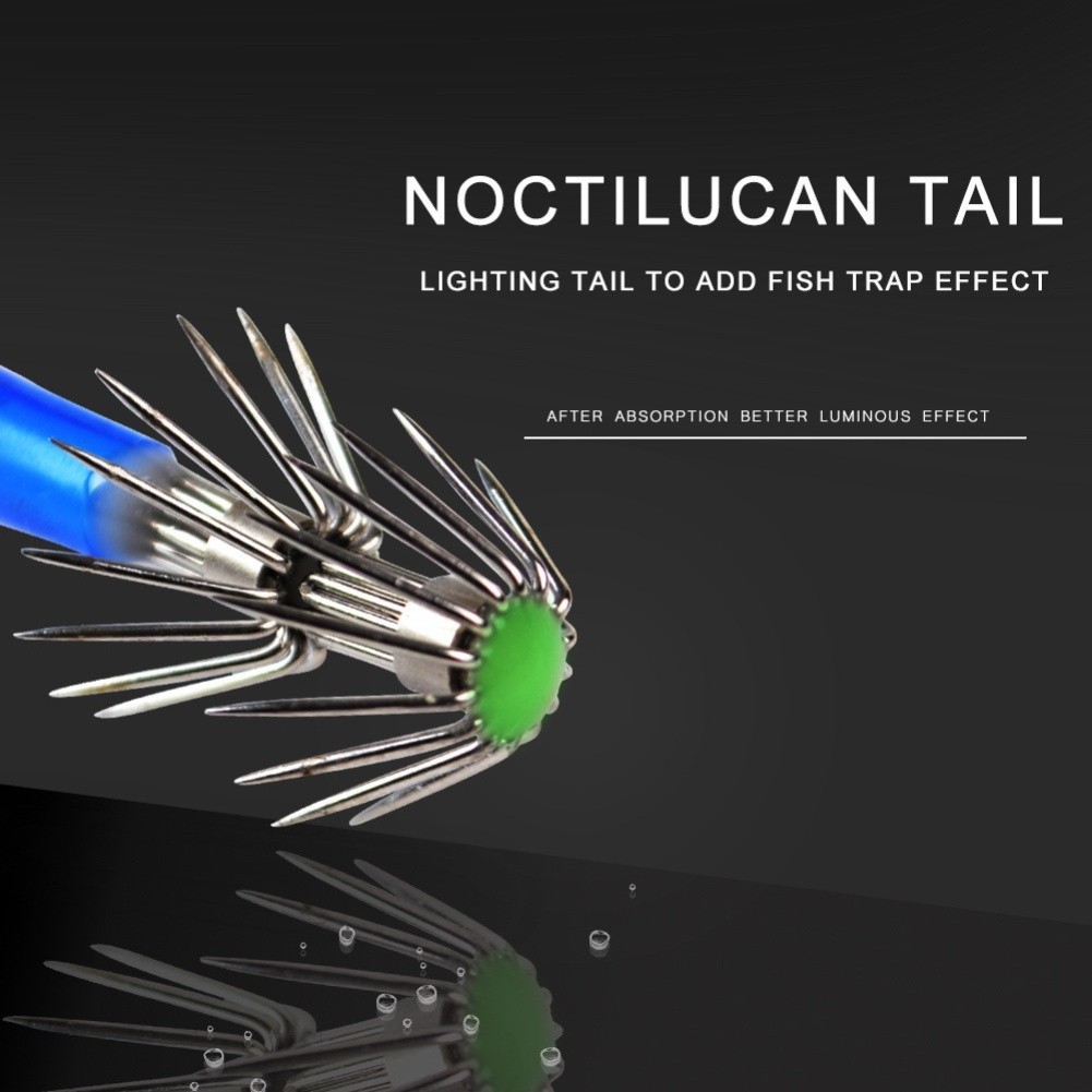 Fluorescent Tail Fishing Needle Light Absorption Pack Of 5 Resistance Reduction - Picture 14 of 32