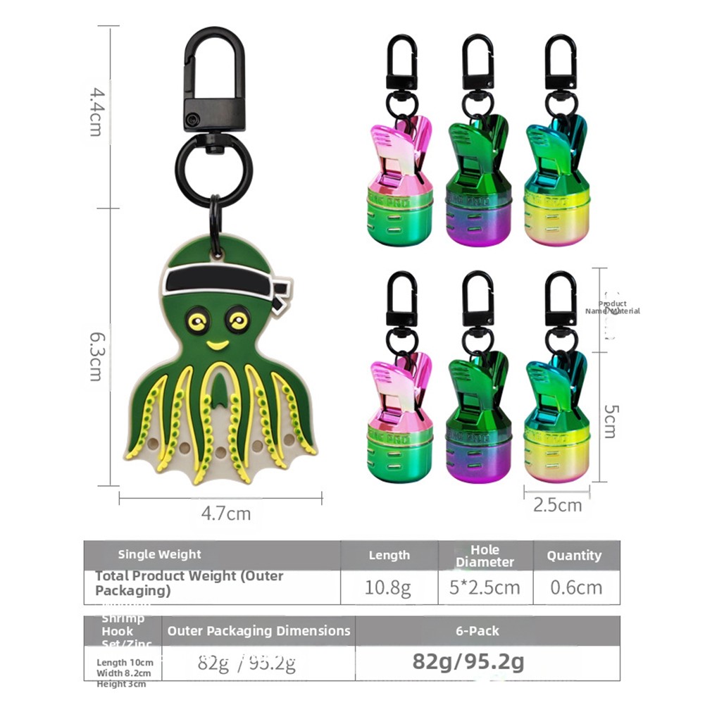 Direct Cleaning Egi Hooks Cover Octopus Bait Cover ABS Material Compact Storage - Picture 18 of 30