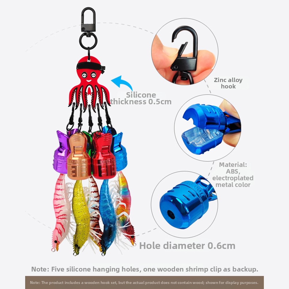 Direct Cleaning Egi Hooks Cover Octopus Bait Cover ABS Material Compact Storage - Picture 26 of 30