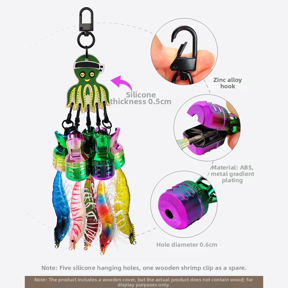 Direct Cleaning Egi Hooks Cover Octopus Bait Cover ABS Material Compact Storage - Picture 22 of 30