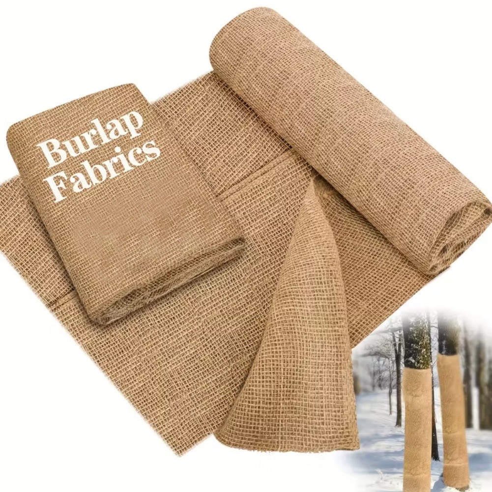 3 Meter Natural for JUTE Burlap Tree Wrap for Plant Insulation and Protection