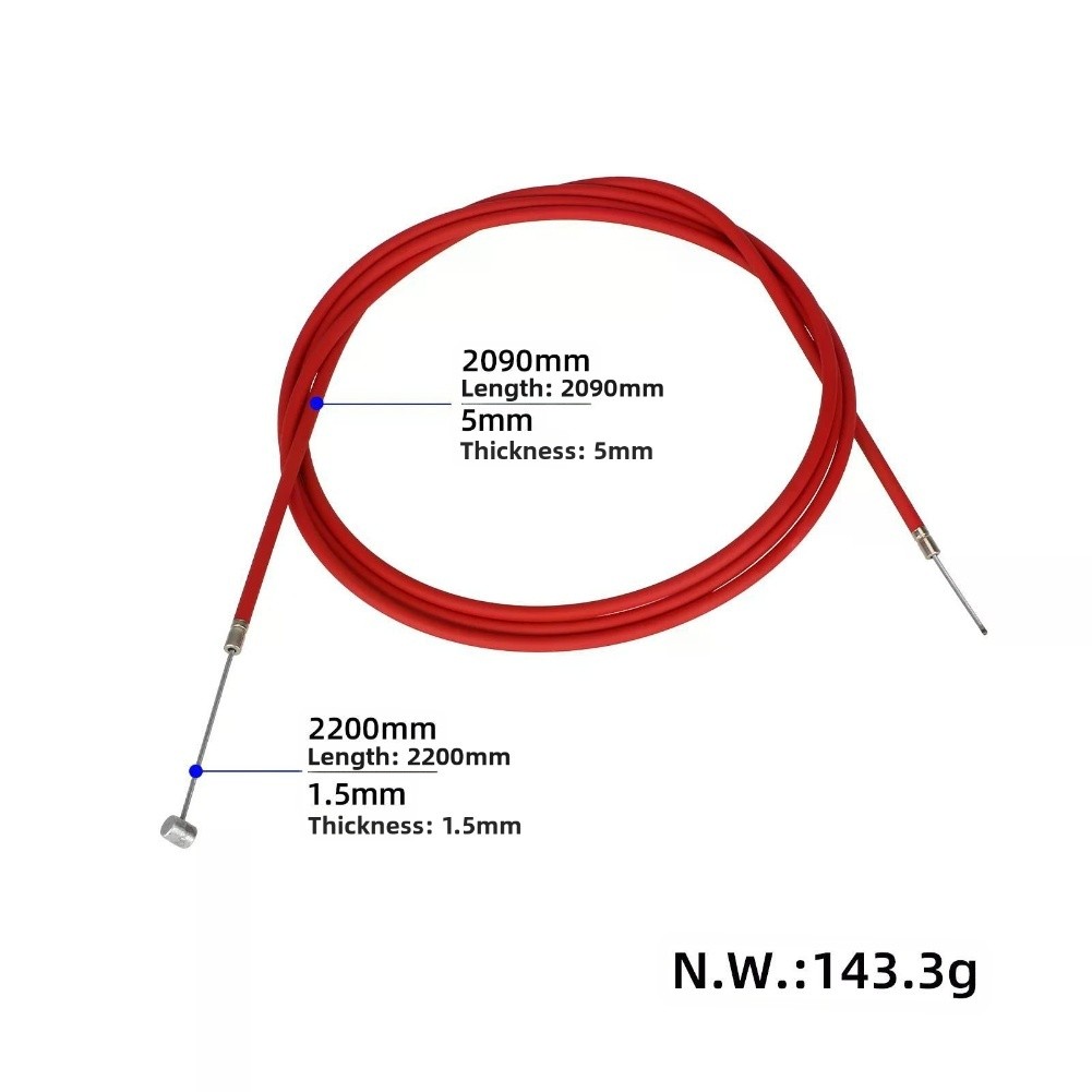 как выглядит 220cm Electric Scooter Brake Cable 5 mm Steel Wire for Ninebot For Max G3 Model фото